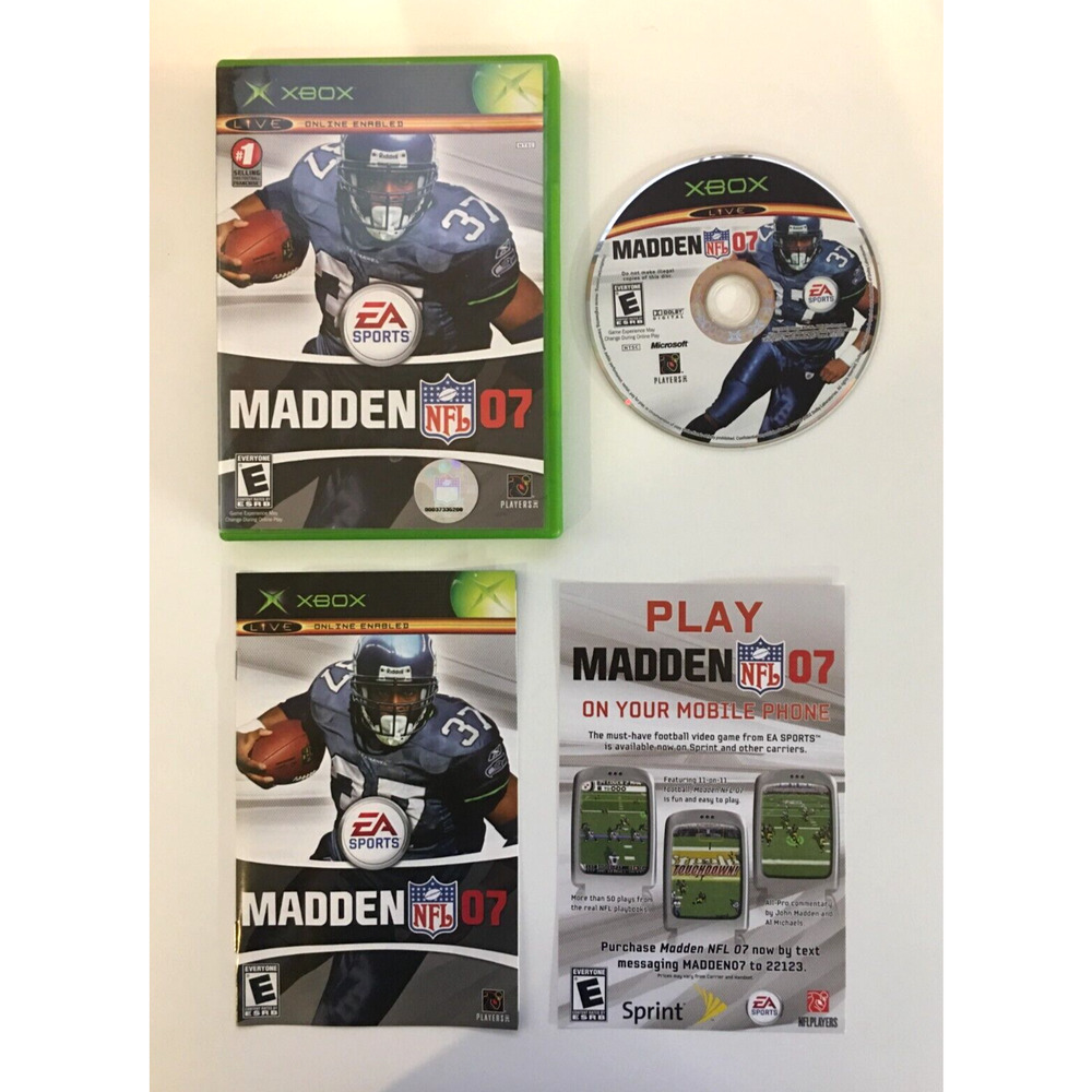 Madden 2007 (Microsoft Xbox, 2006) EA Games - Football - CIB Complete US Seller
